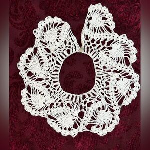 Handmade White Crochet Collar